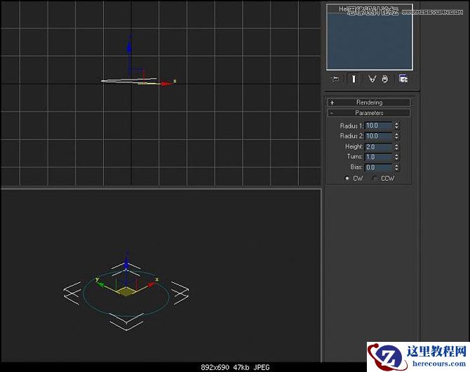 3D MAX建模教程：简单打造实用螺纹模型