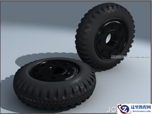 3ds MAX实例教程：制作汽车轮胎并给轮胎建模