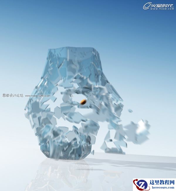 使用3DS MAX创建一个打破玻璃效果