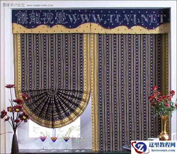 3ds max建模实战演练：制作罗马窗帘