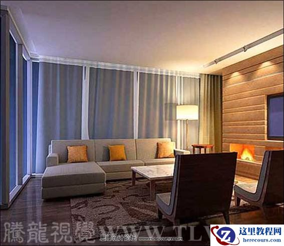 3ds max建模实战演练：设置滑轨窗帘及动画