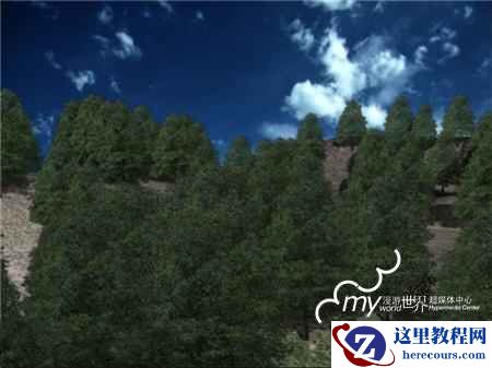 用3dmax打造茂秘森林的山岗