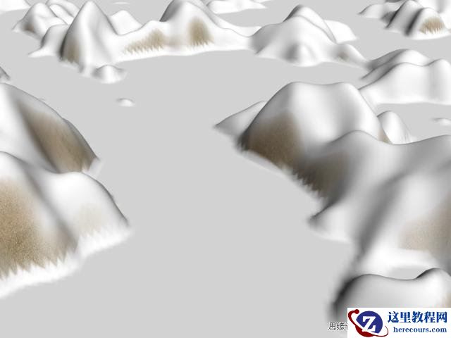 3Dmax实例教程：简单的制作山峰