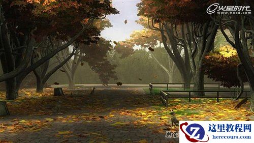 3Dmax实例教程：秋意静帧场景的渲染制作