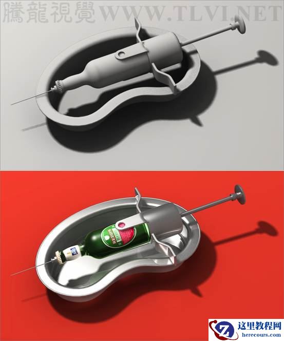 3ds max材质教程：金属反射衰减材质教程