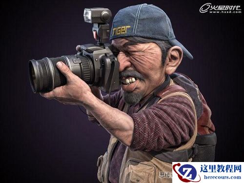 3DMAX教程：三维静帧《摄影师》制作解析