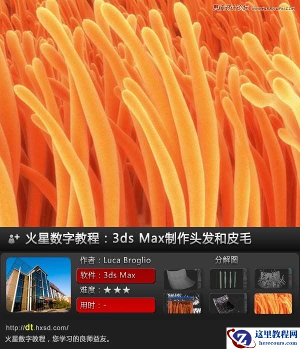 3ds Max制作头发和皮毛实例教程