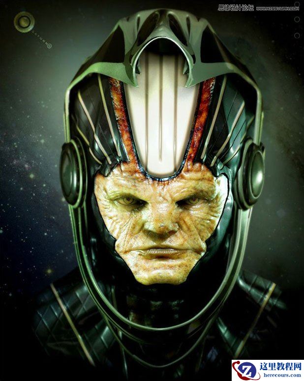 3DMAX制作逼真的外星球人物