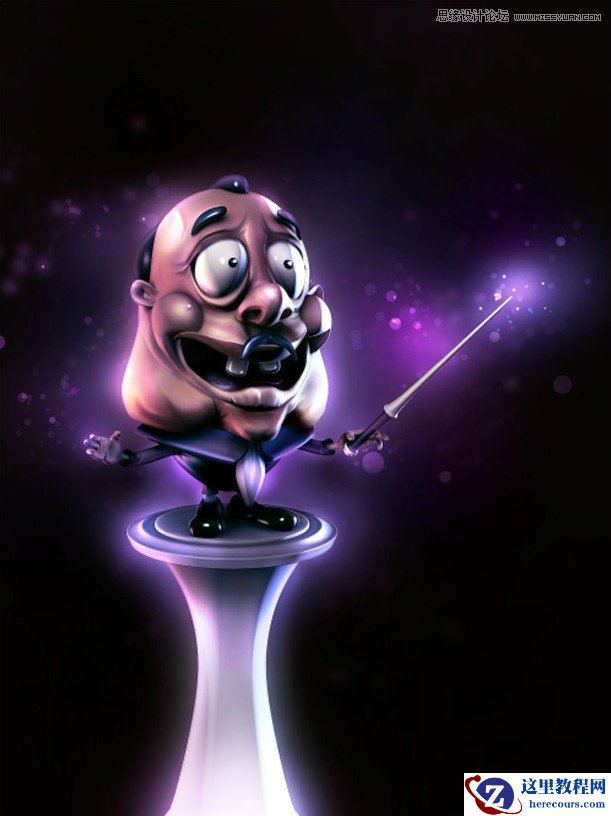 3DMAX制作卡通风格的指挥家教程