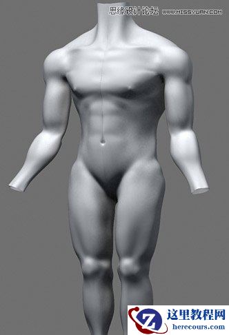 3ds max解析人体建模实例教程