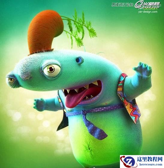 3ds Max制作吓人的外星小怪物