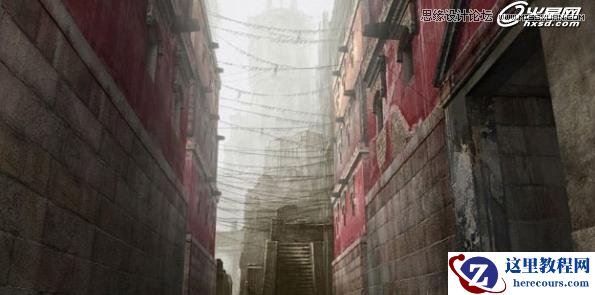 3ds Max绘制真实的百年老街教程