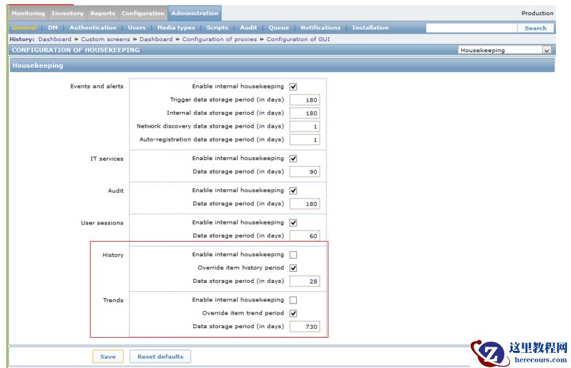 zabbix上对mysql数据库做分区表