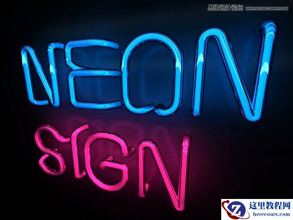 3dmax结合Vray制作霓虹灯艺术字效果