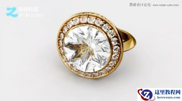 3Dmax制作创建非常精致的3D钻石戒指
