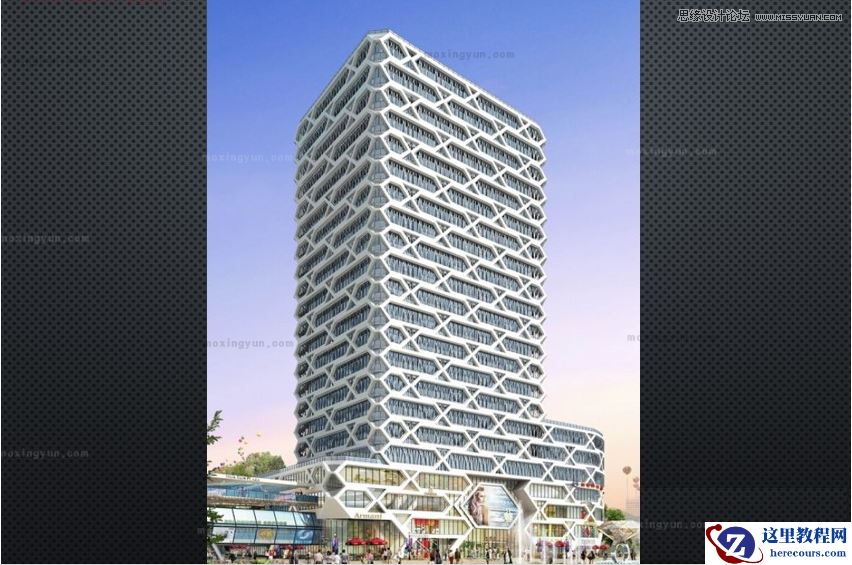 3Dmax中利用网格平滑和细分制作异形建筑