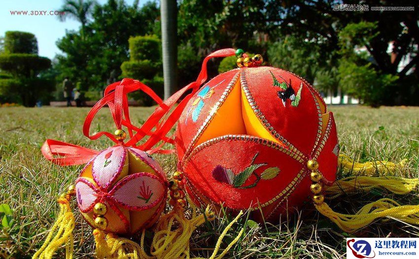 3DMAX制作简单的绣球模型效果图