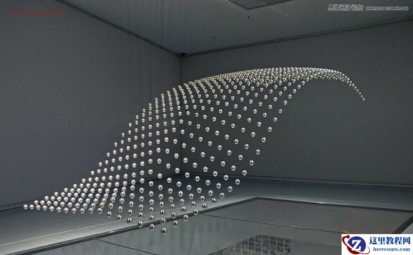 3DMAX制作悬浮球体艺术造型雕塑效果