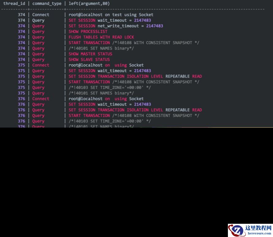 mydumper使用及原理浅析