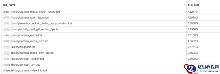 查看mysql哪张表比较大