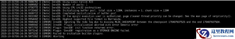 mysql 数据库无法启动Ignoring the redo log due to missing MLOG_CHECKPOINT between