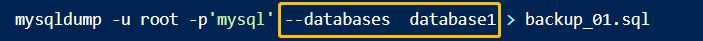 mysqldump备份单库、部分库、全库、及排除部分库