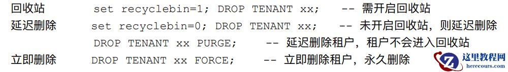 OB运维 | tenant--删除租户的命令