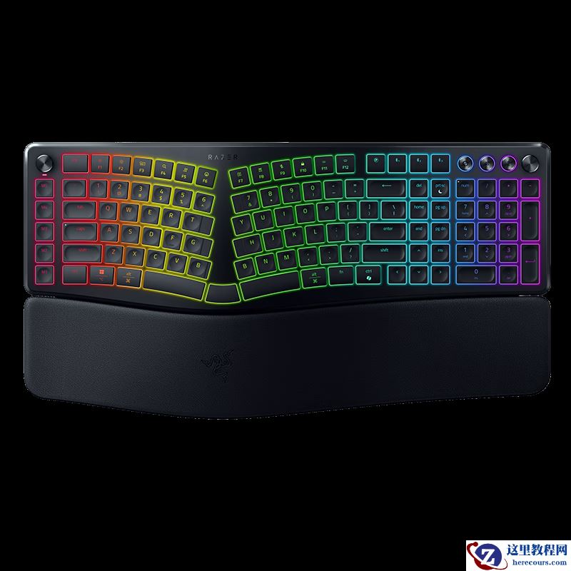 1499 元：雷蛇推出 Alice 全配列人体工学键盘 Razer Pro Type Ergo，集成腕托