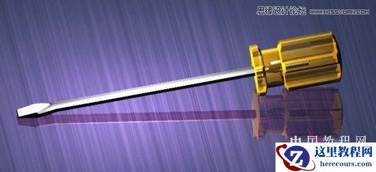 AutoCAD教程：一字形和十字形螺丝刀头的画法