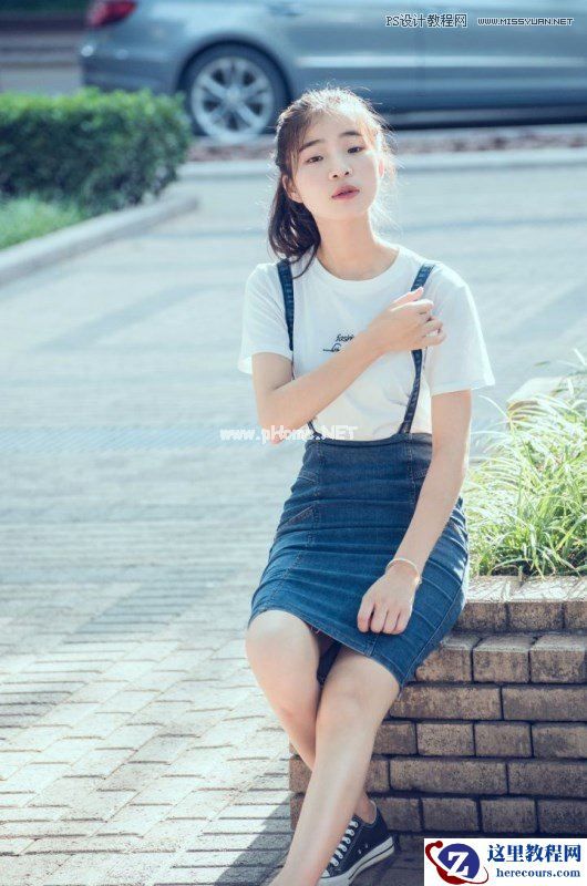 Photoshop结合LR调出校园美女柔美淡雅效果