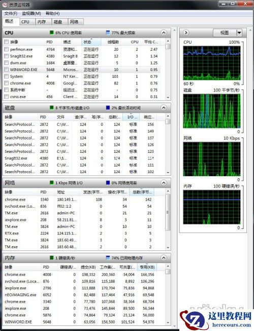 Win7监视器掌控系统网络状况