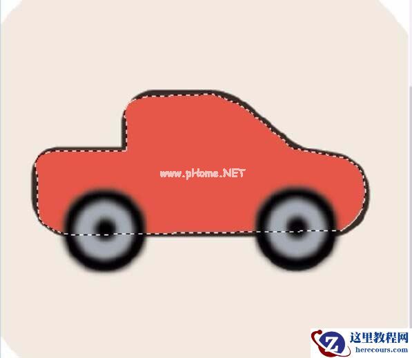 教你使用PS鼠绘卡通小汽车图标