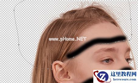 Photoshop创意合成从人物头像中长出的花朵