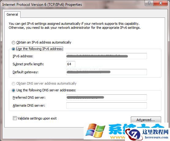 Windows 7环境怎么样进行IPv6配置
