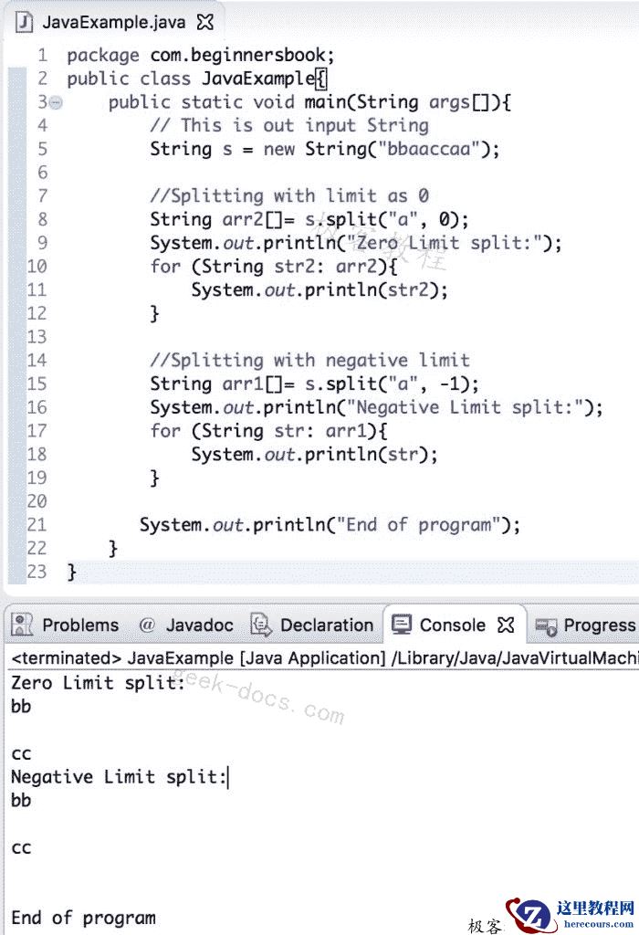 Java String split方法