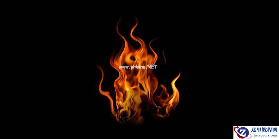 Photoshop制作火焰燃烧的文字教程