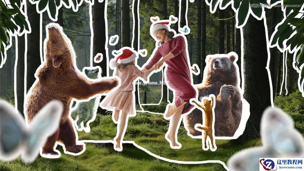 Photoshop合成创意的亲子乐园海报