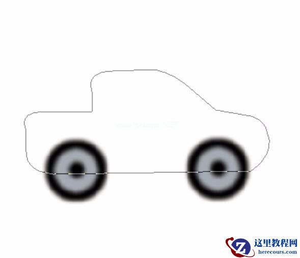 教你使用PS鼠绘卡通小汽车图标