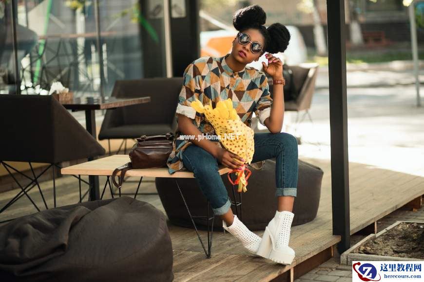 PS抖音故障艺术图