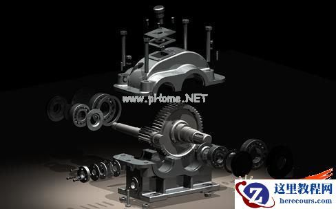 装配后渲染后的爆炸视图