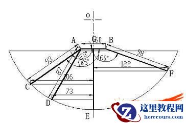 四根炒脚尺寸位置图
