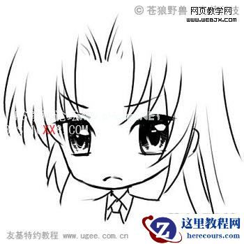 PS绘制可爱卡通Q版漫画的方法与技巧,PSDEE.COOM