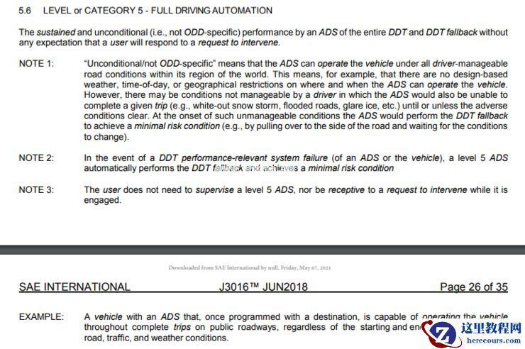 对比了 11168 处修订，我们帮你划了「SAE 自动驾驶分级」更新版的全部重点