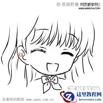 PS绘制可爱卡通Q版漫画的方法与技巧,PSDEE.COOM