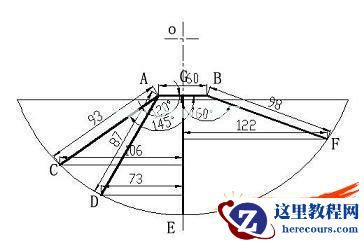 四根炒脚尺寸位置图