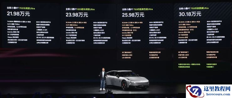 全新小鹏P7上市：21.98万元起售，VLA大模型9月上车，目标20万元以上新能源车前三丨智驾前线