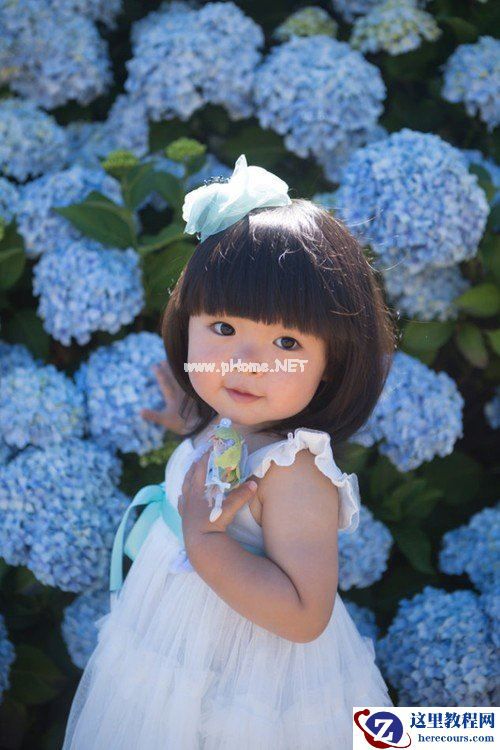 LR不改变整体色彩调亮儿童面部肤色