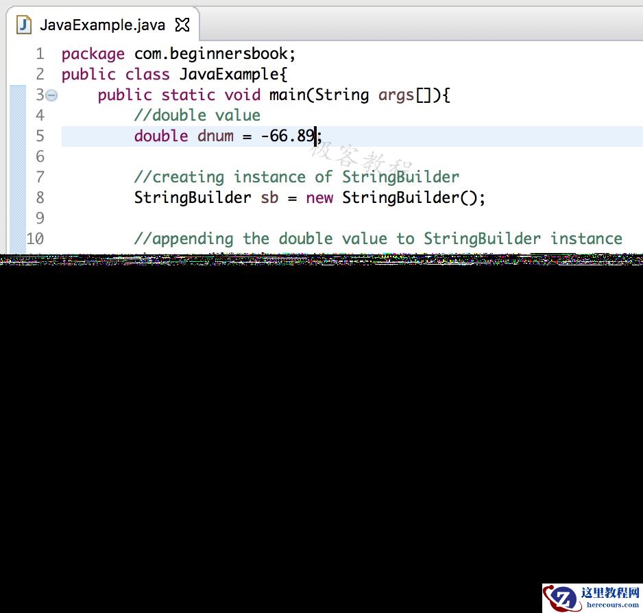 Java 实例 double到字符串的转换