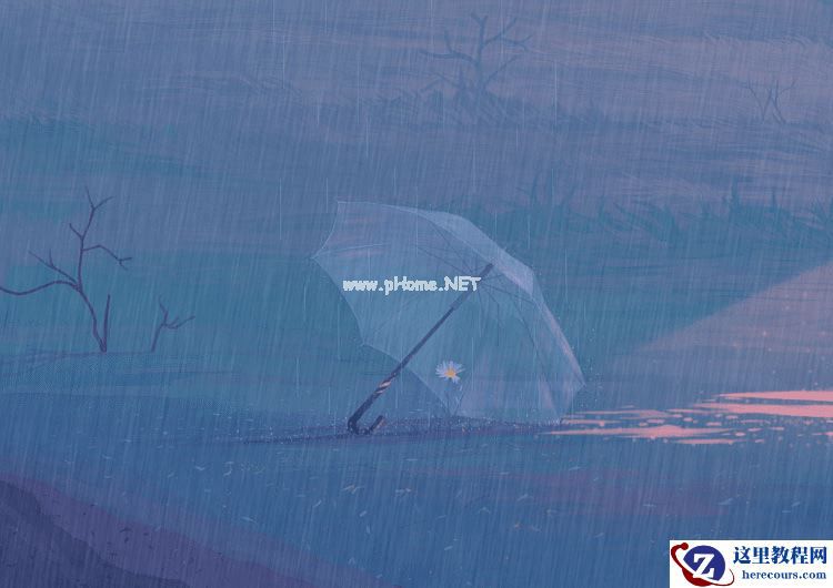 下雨动画：PS制作逼真的下雨GIF动画