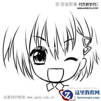 PS绘制可爱卡通Q版漫画的方法与技巧,PSDEE.COOM